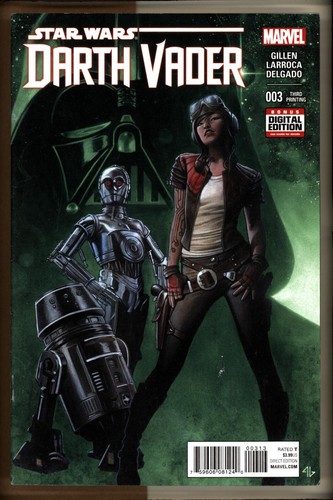 Darth Vader #3, FN/VF, 1° App del Dottor Aphra, Rara 3° Stampa, Marvel 2015 - Foto 1 di 10