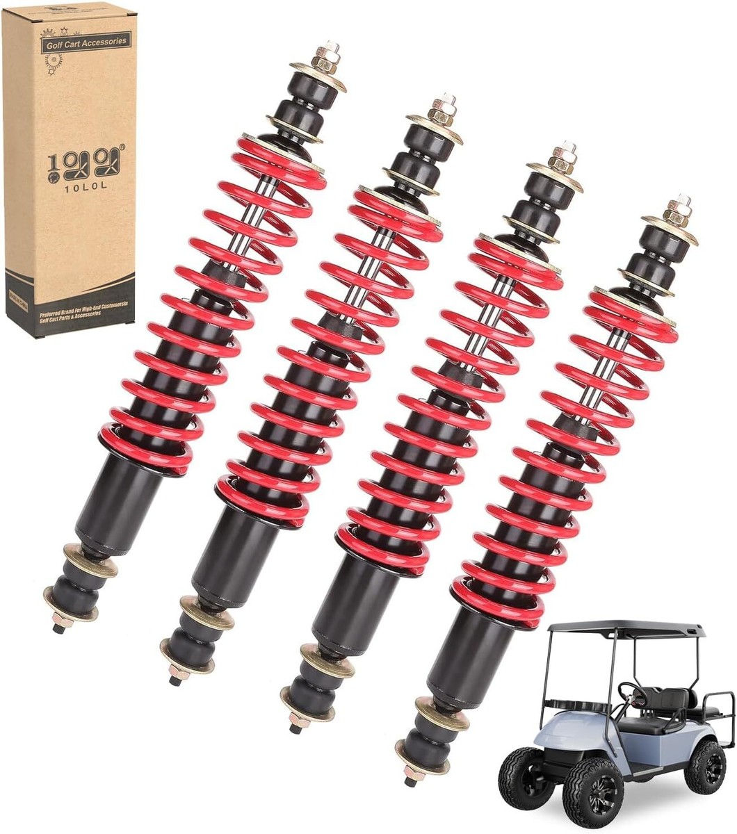 ilgop  4Pcs Heavy Duty Coil Springs Golf Cart Shocks for 94+ EZGO