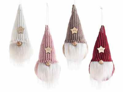 Santa Claus Wooden Nose Star Countercloth 17H