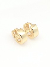 925 Sterling Silver Huggie Hoop Earrings Men Women 9mm/6.6mm x3mm VERY SMALL