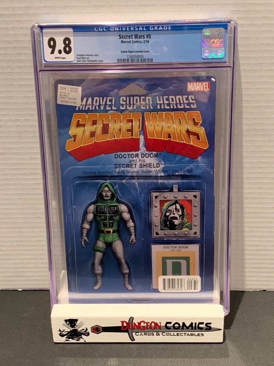 Secret Wars # 8 CGC 9.8 Action Figure Variant Doctor Doom 2016