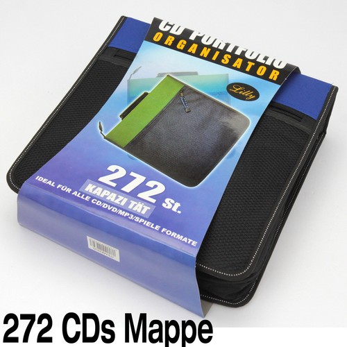 NEU 272 ST CDs DVDs BLUERAY DISK DISC MAPPE CD PORTFOLIO ORGANISATOR WALLET BLUE - Bild 1 von 7