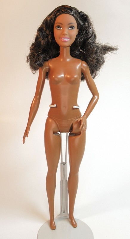 Barbie Surprise Nude Doll Fashionista African American Carnival Face Mattel