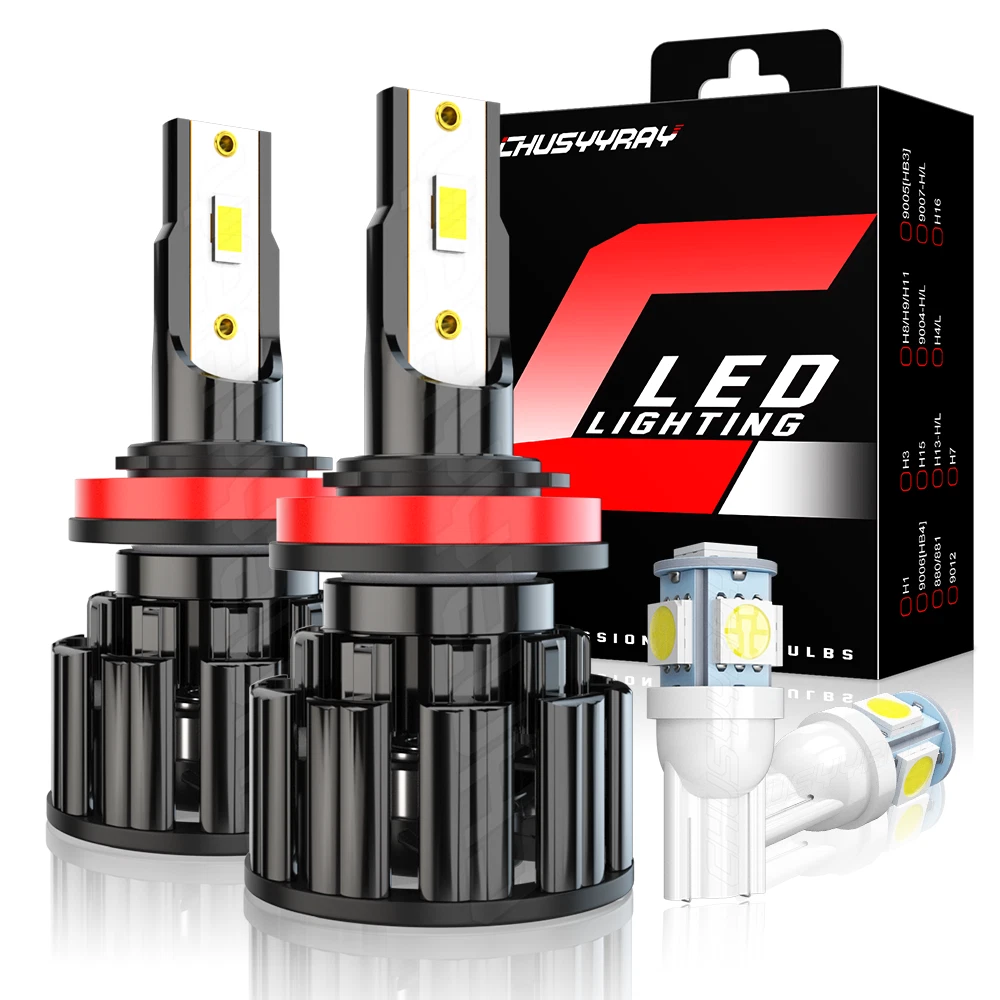 2x H11 711 55w Super White Xenon HID LED Upgrade Headlight Headlamp Bulbs 12v