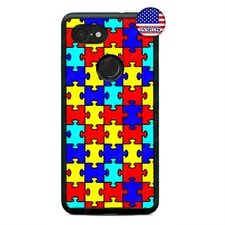 Google Pixel 3 XL 2XL Autism Cell Phone Case Support Awareness Custom Case Cover