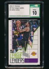 2020-21 Panini Donruss All Time League Leaders #2 LeBron James CSG 10 Pristine