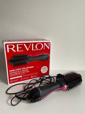 Damen Revlon Schwarz One Step Ergonomischer Salon Haartrockner Volumiser Styler