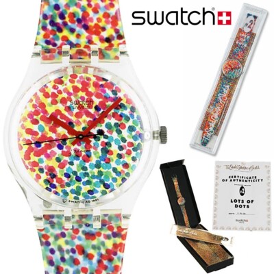 Mint Rare 1992 Swatch x Alessandro Mendini LOTS OF DOTS #2 Collector Watch GZ121