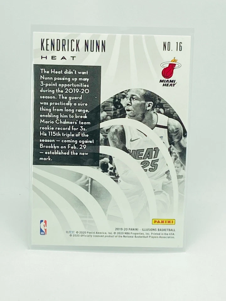 2019-20 Panini Illusions Kendrick Nunn RC #16 - Image 2 of 2
