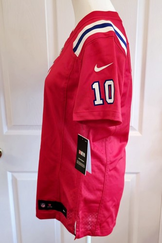 New England Patriots Nike On Field Mac Jones 10 Red Jersey Womens Medium *New* - Picture 2 of 9