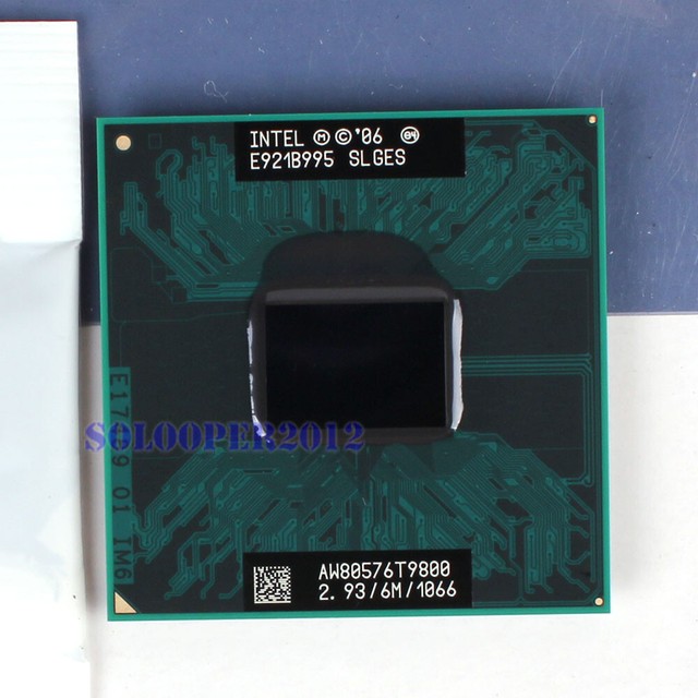 Intel Core 2 Duo T9800 2.93GHz Dual-Core (AW80576GH0776MG) Processor ...