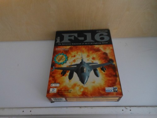 i F-16 PC Big Box Game 1997 Interactive Magic Complete Open Box CD Sealed New