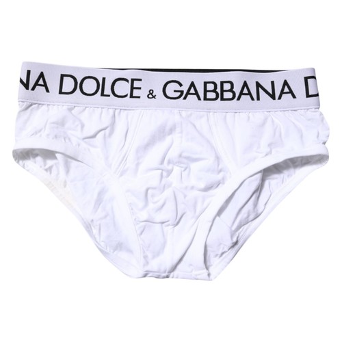 DOLCE & GABBANA Underwear White Cotton Stretch Regular Brief IT4 / US S 70usd