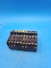 LOT OF 10 Federal Pacific FPE NC120 20 Amp 1 Pole Stab-Lok Circuit Breakers.