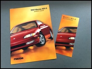1997 Mazda Mx-6 Mx6 Sport Original Car Sales Brochure Catalog SET
