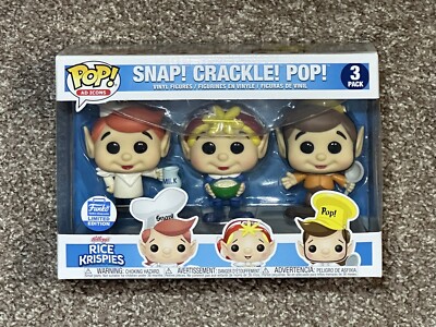 Funko Pop! AD ICONS Vinyl THREE PACK Rice Krispies Snap! Crackle! Pop! FSLE NEW