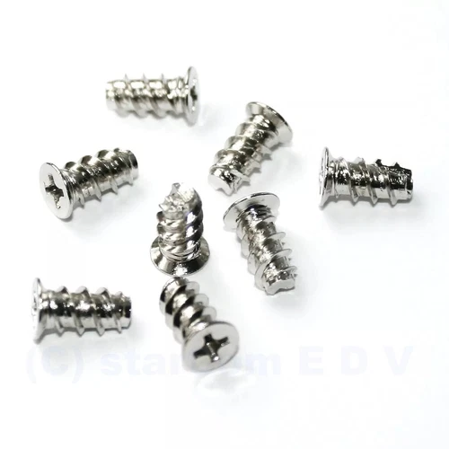 8x Lüfter-Schrauben für PC-Gehäuse silber Fan Screws Lüfterschrauben Computer