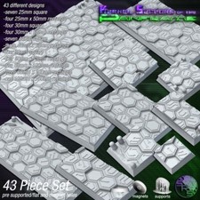 Cyberhex Bases Legion Terrain Scenery Tabletop Miniatures 28mm Wargames