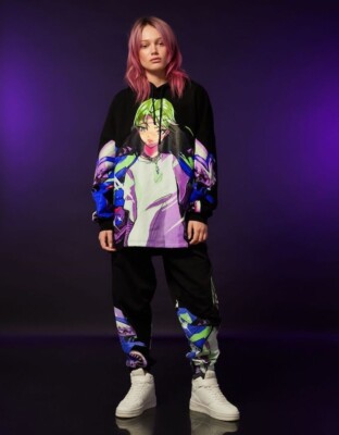 Bershka Billie Eilish セットアップ パーカー パンツセット s-l400.jpg