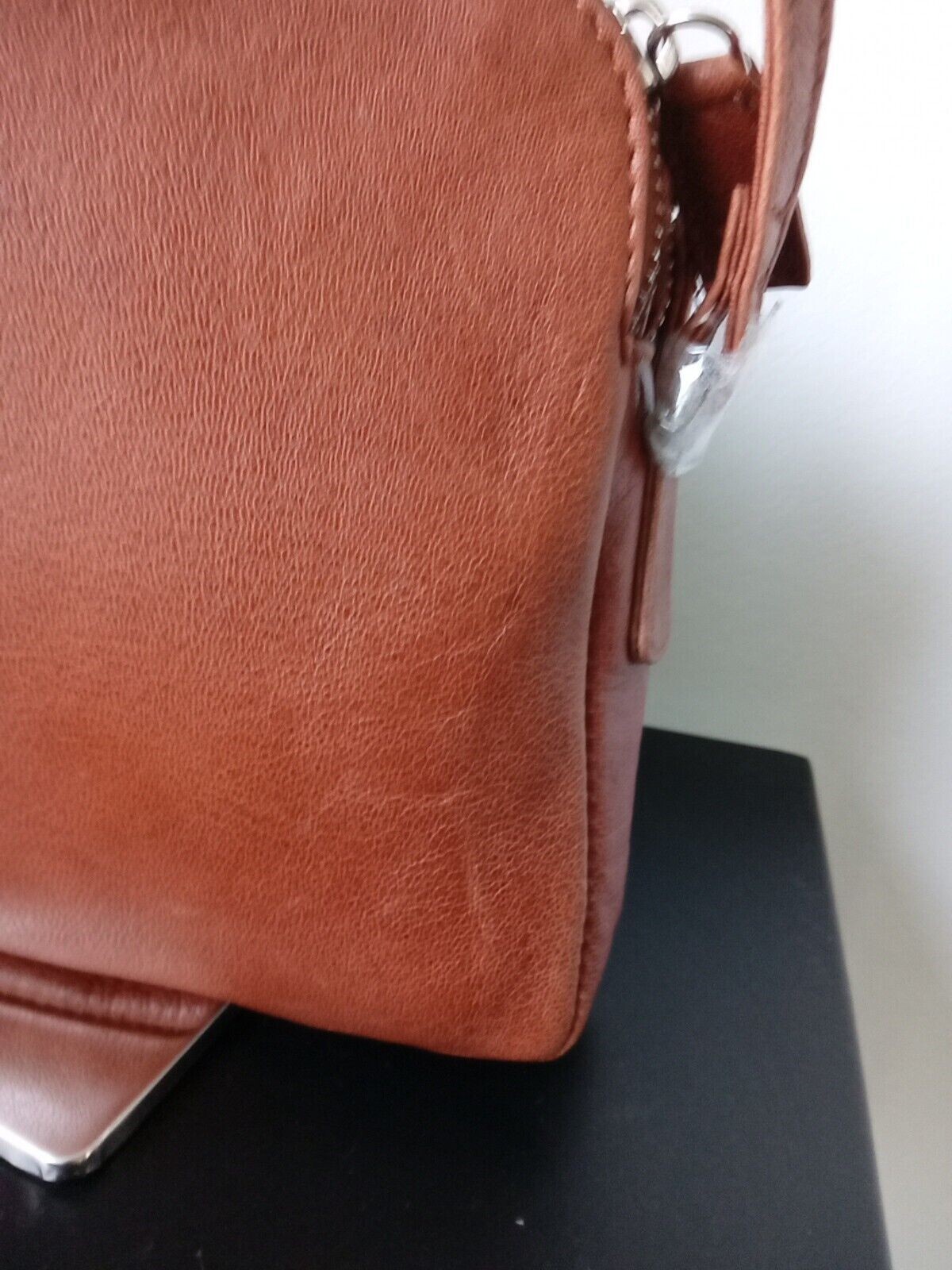 OSPREY LONDON JURA CROSSBODY BAG COGNAC CRUNCH LEATHER HANDBAG **RRP £