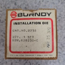 Burndy U238 Crimper / Crimping Die "U" Style Installation Die, Fast Shipping!
