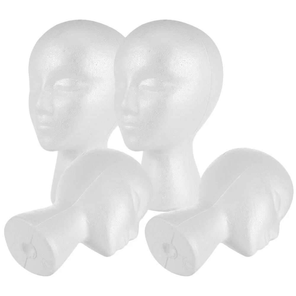 Portable Foam Mannequin Head For Wigs Polystyrene Mannequin Head For Wig  Making Wig Stand For Display Hats Foam Head Can Makeup