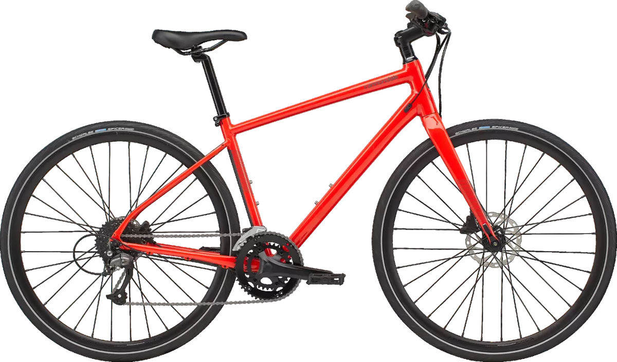 2021 Cannondale Quick Disc 3 Flat Bar Road Bike Hybrid Bike XL Red
