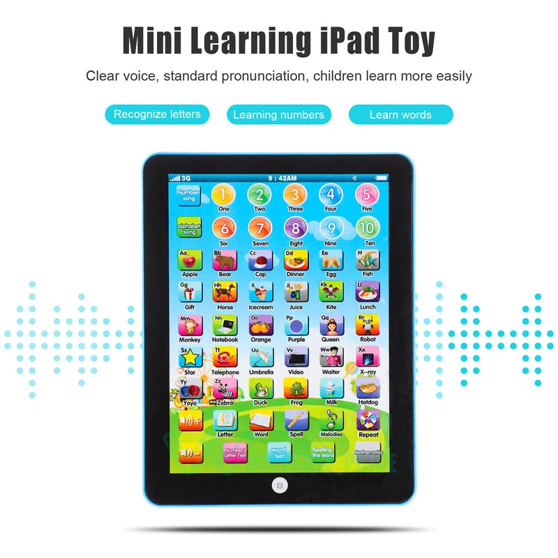 Tablet táctil para niños juguete para 2 - 8 niños tableta de aprendizaje juguete - Picture 6 of 14