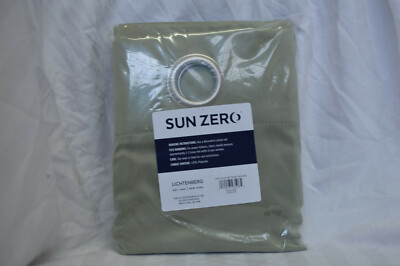 Sun Zero Lichtenberg Gramercy Grommet Room Darkening Panel Sage 54in x 63in. NIP