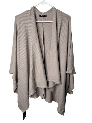 Michael Lauren Sweater Cardigan Beige M/L Shaw Soft Dressy Casual