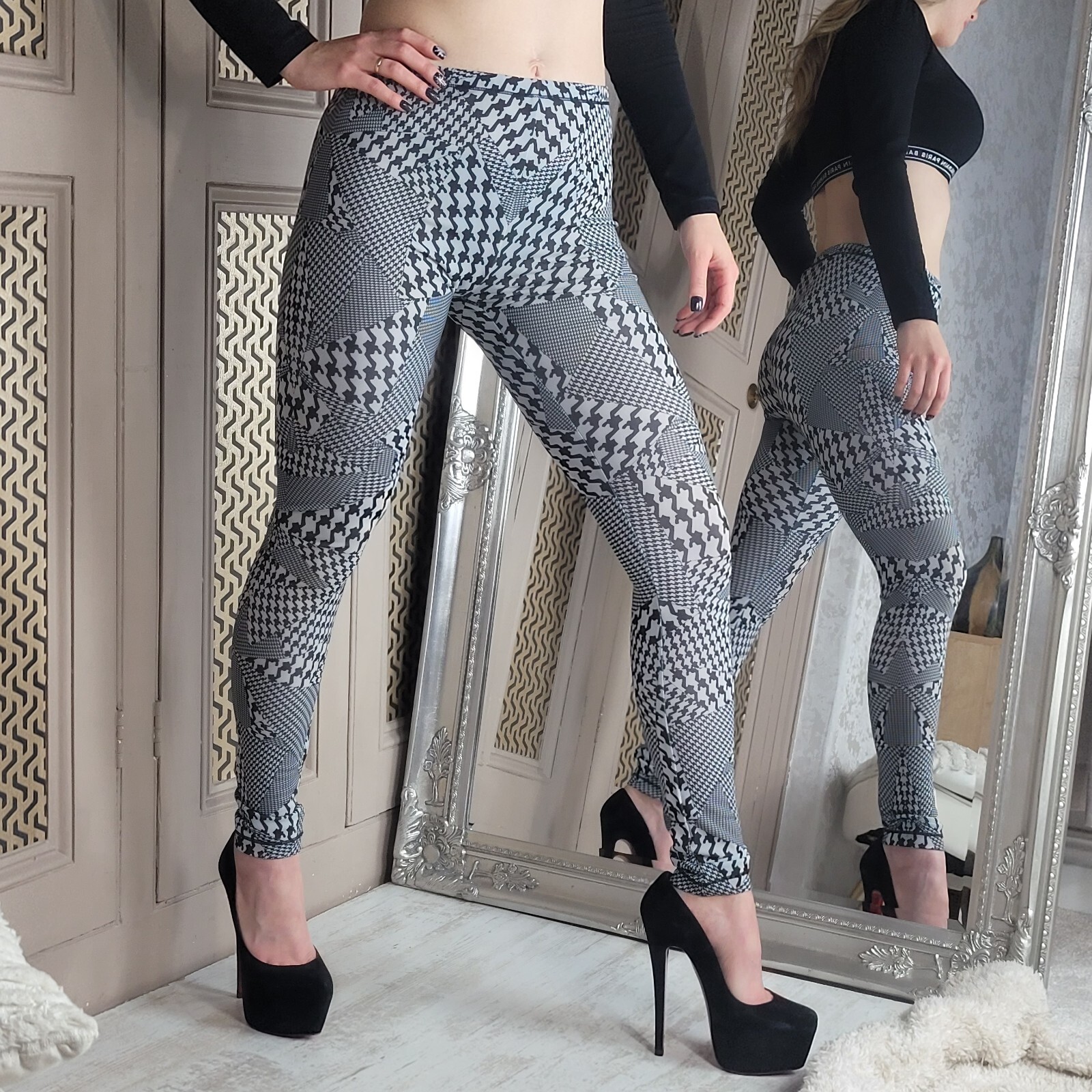 Alexander Mcqueen Patterned Stretch Leggings Pant… - image 4