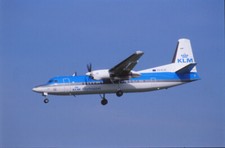 Dia PH-KVK Fokker 50 KLM Cityhopper Flugzeug 35mm ungerahmt O153-3-3