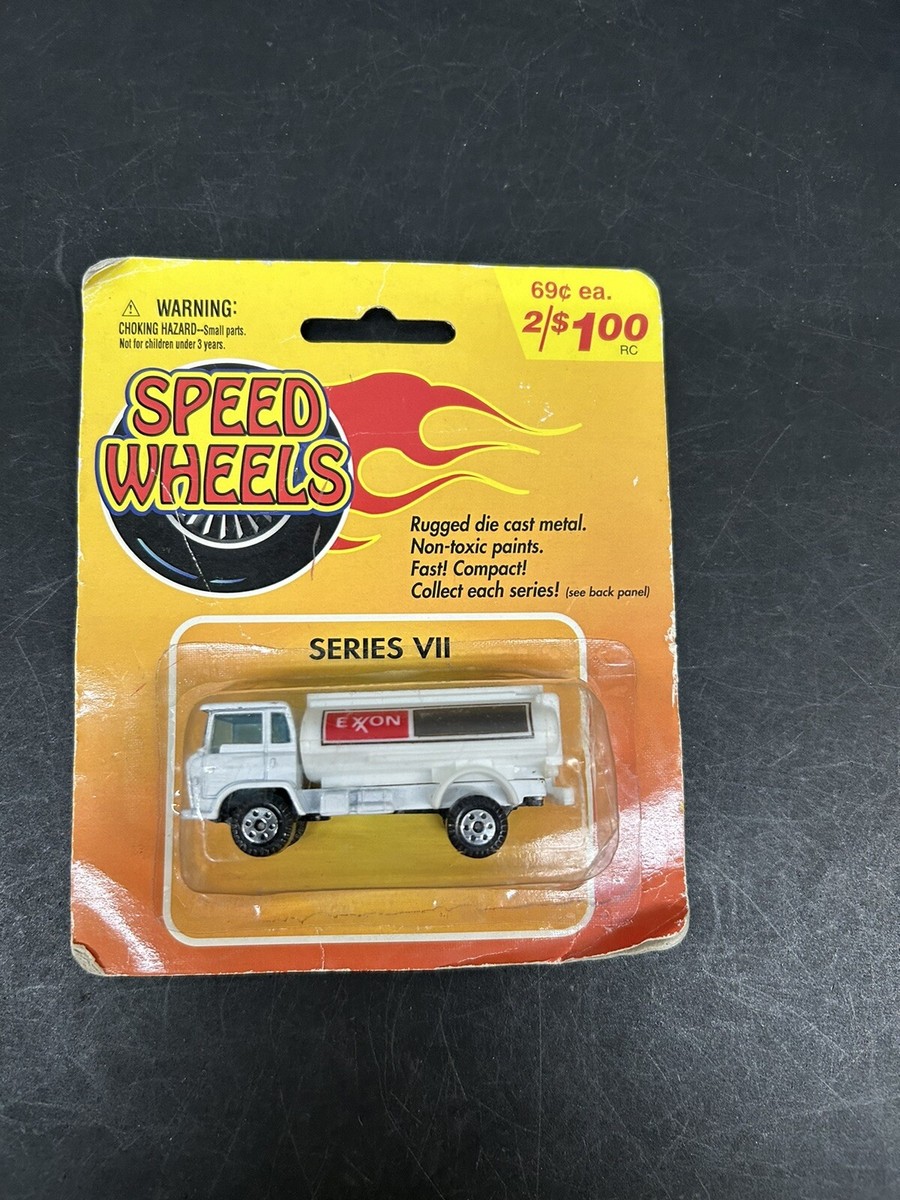 New Speed Wheels Series VII Die Cast White Exxon Tanker Truck Read