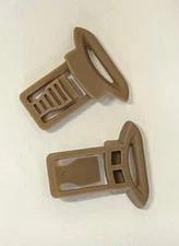 Airsoft FMA Tactical Helmet Rail Side Clips Goggle TAN Fits most Rails TB319