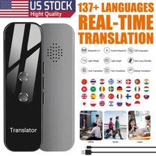 Language Translator Device Real-time Smart Instant Voice 137+ Languages IOS /US