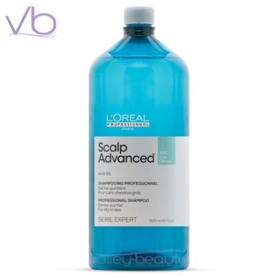 L'Oreal Serie Expert Scalp Advanced Dermo Purifier | Anti-Oiliness Shampoo, HUGE
