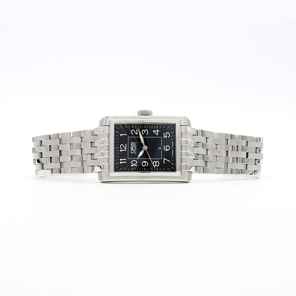 ORIS Rectangular Date 7657 Skeleton Back 50m Wate… - image 4