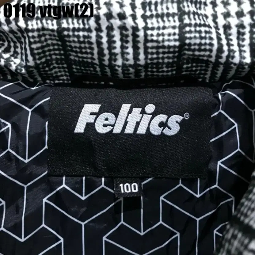 Felix Checked Pattern Padded Jacket - Size L - image 2