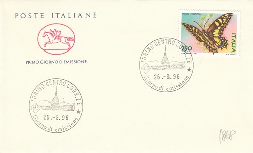 26/ 8/1996- 1 FDC "SCHMETTERLINGE" ( L1868 )
