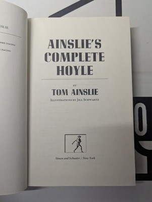 Ainslie's Complete Hoyle by Tom Ainslie 1975 Hardcover Vintage! Card Games Fun
