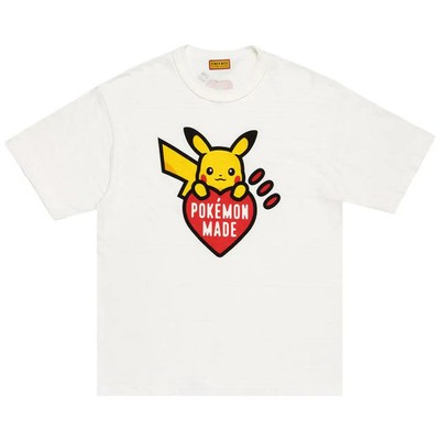 HUMAN MADE x Pokémon Pikachu White Tee XXL Red Print NEW