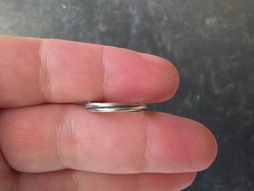 925 Sterling Silver Twisted Toe Ring, Size US 3.25 Vintage 