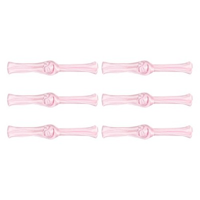 6 Pairs Chinese Knots Frog Buttons Pink Buttons Fasteners, 3.54x0.47''