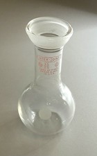 Pyrex Inter-Joint Boiling Flask Single Ground Neck Round Bottom 35/25 Vintage