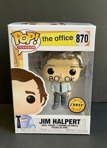 Funko Pop The Office Jim Halpert #870 Book Face Limited Chase Edition