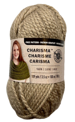 (1) LOOPS & THREADS CHARISMA YARN IN TAUPE 109 YDS #5 BULKY DISCONTINUED