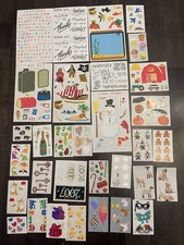 Vintage Scrapbooking Stickers Lot Mrs Grossman 90s Bundle Lot H