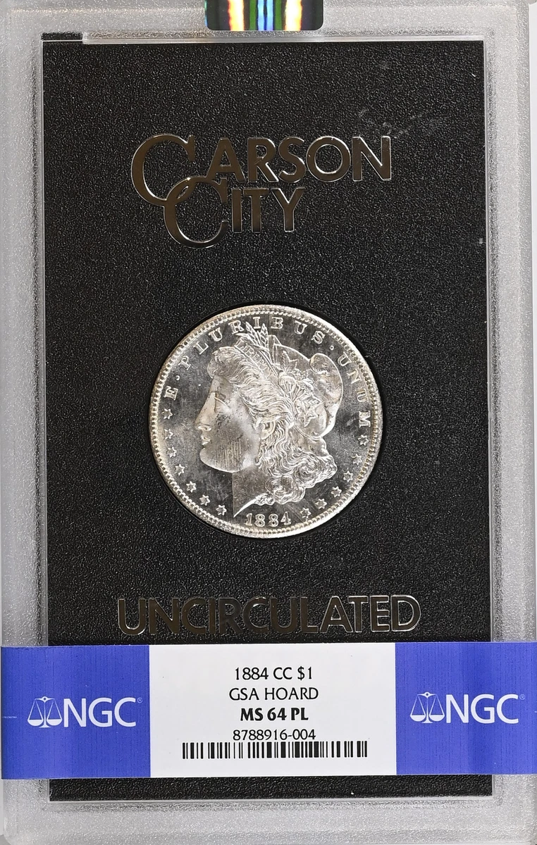 Carson City Grade MS 64 1884 Year Morgan US Dollars (1878-1921