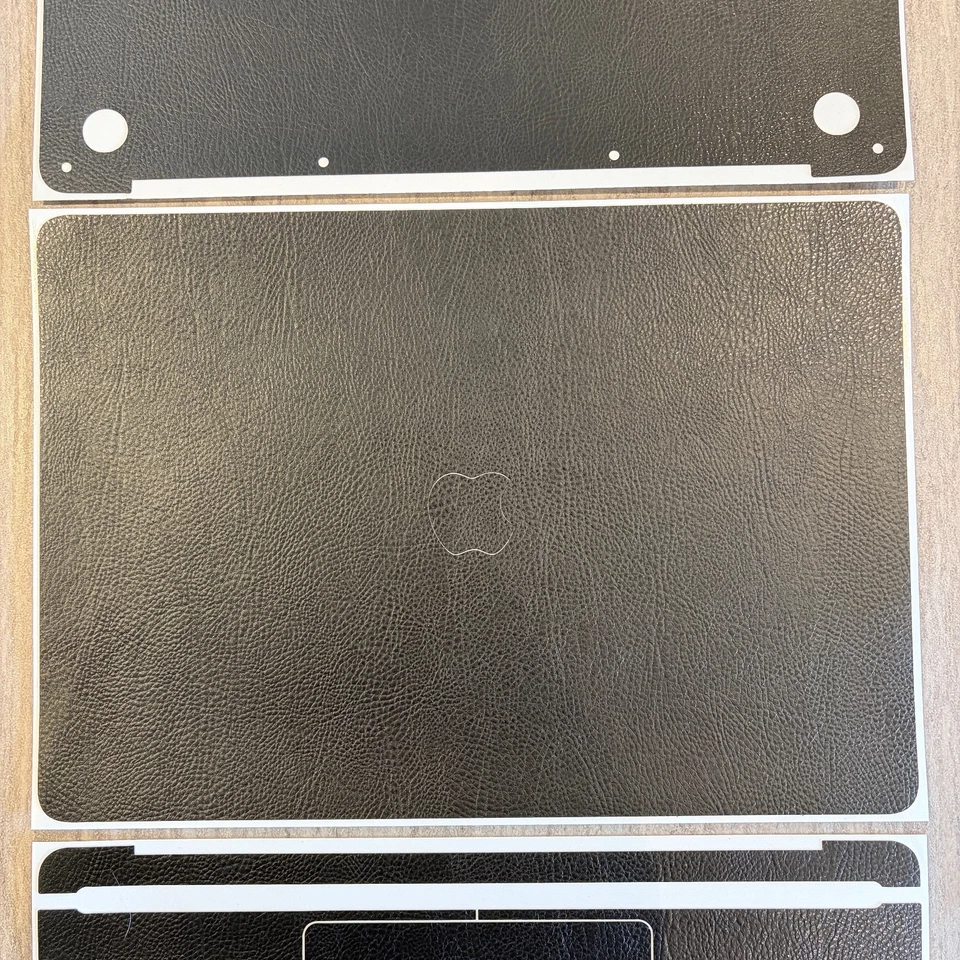 Skin Cover Set for Macbook Air 13” (2020) A2337 Black Leather QSKINZ - image 3 of 4