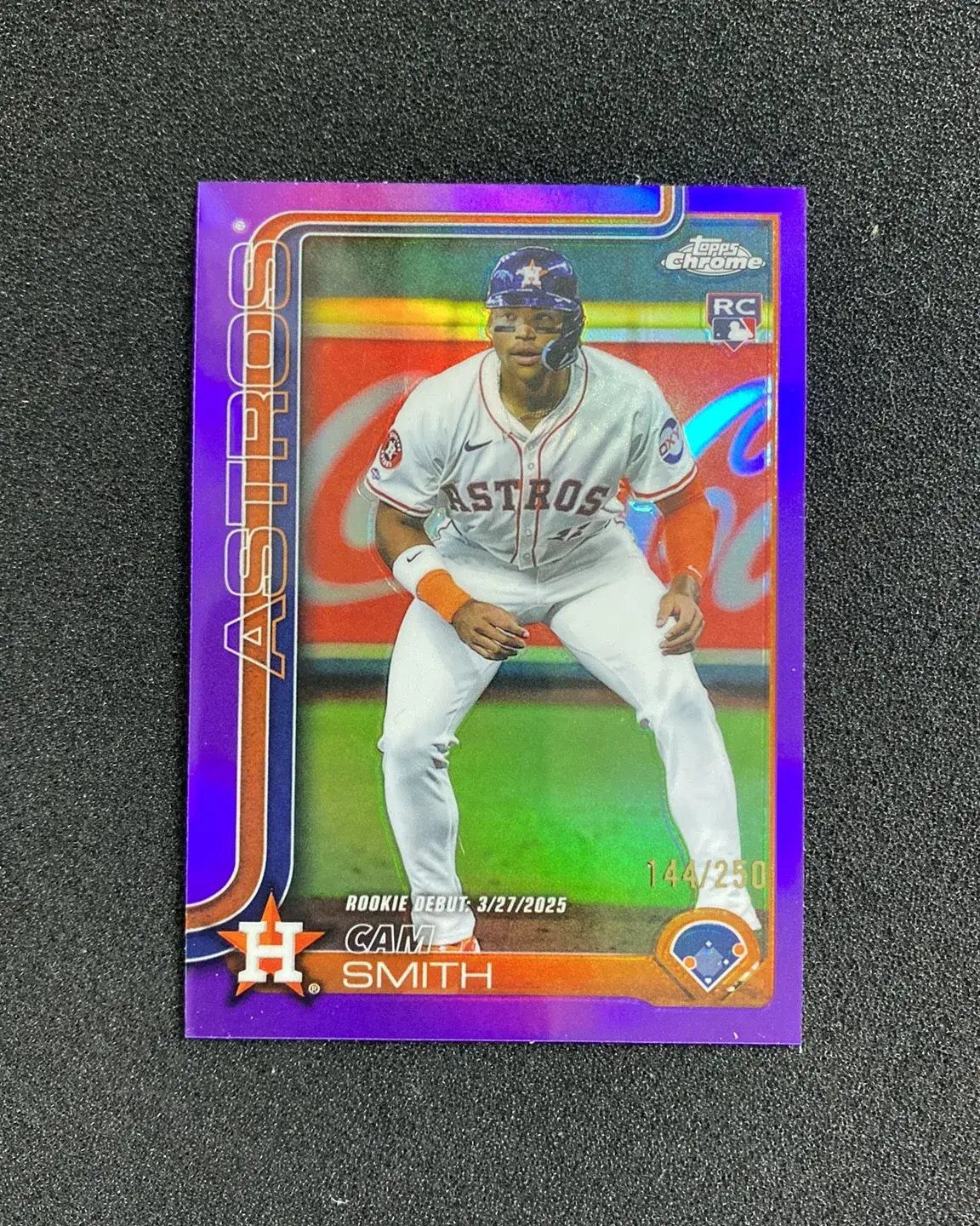 2025 Topps Chrome Update Series Purple #USC19 Cam Smith RC Rookie 144/250 QI95
